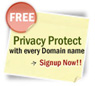 Free Privacy Protect for your domain name