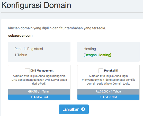 Konfigurasi Domain