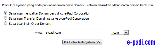 pilih nama domain