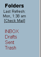 tampilan folder mailbox webmail