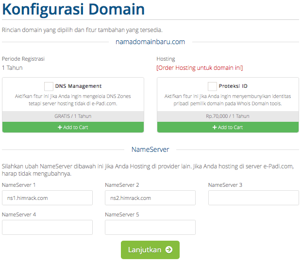 konfigurasi domain